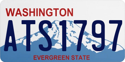 WA license plate ATS1797