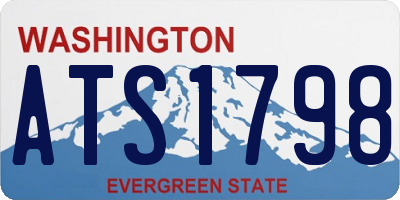 WA license plate ATS1798