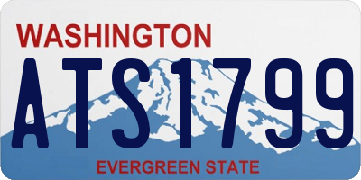 WA license plate ATS1799