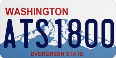 WA license plate ATS1800