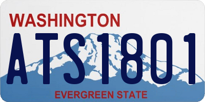 WA license plate ATS1801