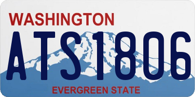 WA license plate ATS1806
