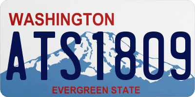 WA license plate ATS1809