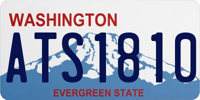 WA license plate ATS1810