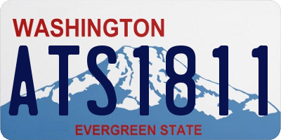 WA license plate ATS1811