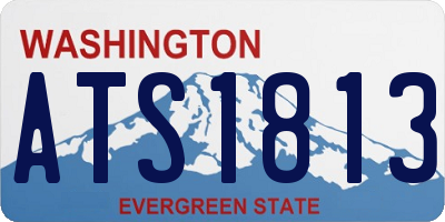 WA license plate ATS1813