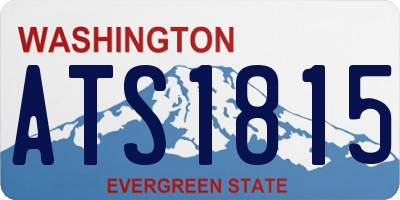 WA license plate ATS1815