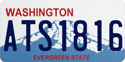 WA license plate ATS1816