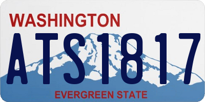 WA license plate ATS1817