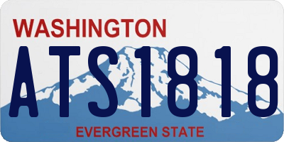 WA license plate ATS1818