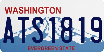 WA license plate ATS1819