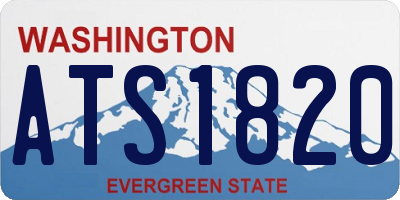 WA license plate ATS1820