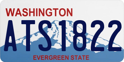 WA license plate ATS1822