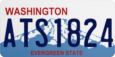 WA license plate ATS1824