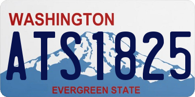 WA license plate ATS1825