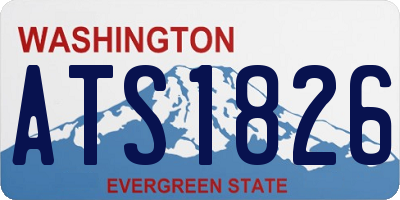WA license plate ATS1826