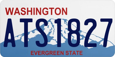 WA license plate ATS1827