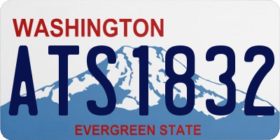 WA license plate ATS1832