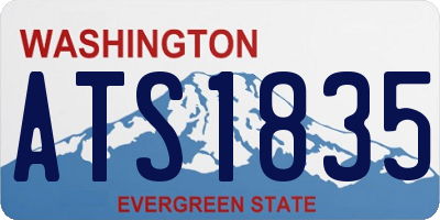 WA license plate ATS1835