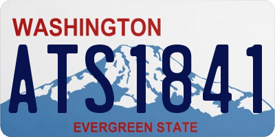 WA license plate ATS1841