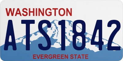 WA license plate ATS1842