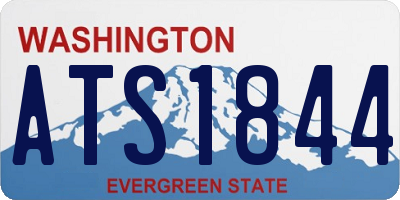 WA license plate ATS1844