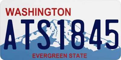 WA license plate ATS1845