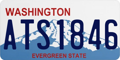 WA license plate ATS1846