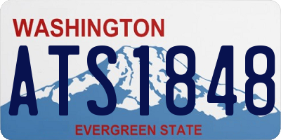 WA license plate ATS1848