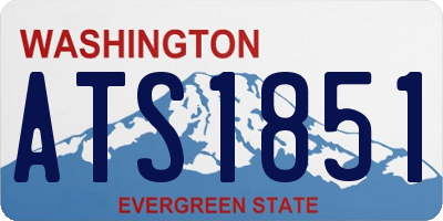 WA license plate ATS1851