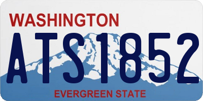 WA license plate ATS1852