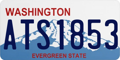 WA license plate ATS1853