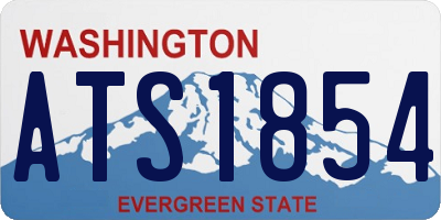 WA license plate ATS1854