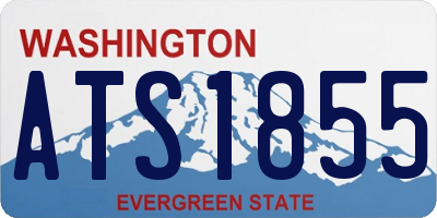 WA license plate ATS1855