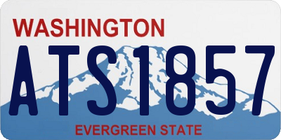 WA license plate ATS1857