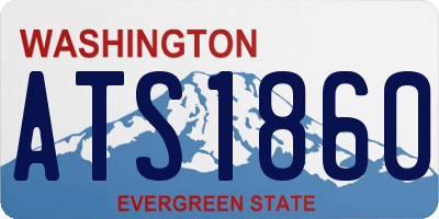 WA license plate ATS1860