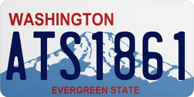 WA license plate ATS1861