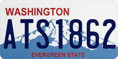 WA license plate ATS1862