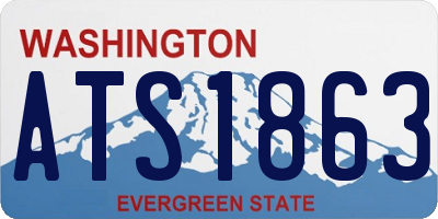 WA license plate ATS1863
