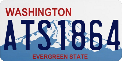 WA license plate ATS1864