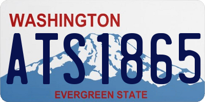 WA license plate ATS1865