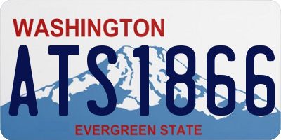 WA license plate ATS1866