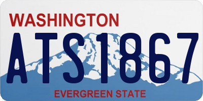 WA license plate ATS1867