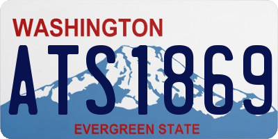 WA license plate ATS1869