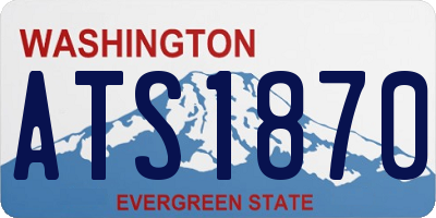 WA license plate ATS1870