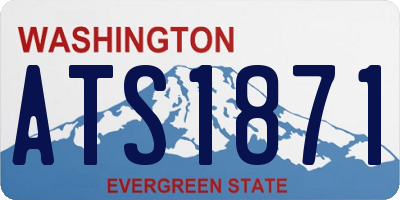 WA license plate ATS1871