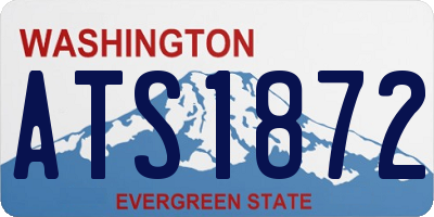 WA license plate ATS1872