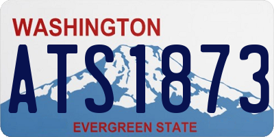 WA license plate ATS1873