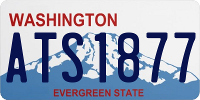 WA license plate ATS1877