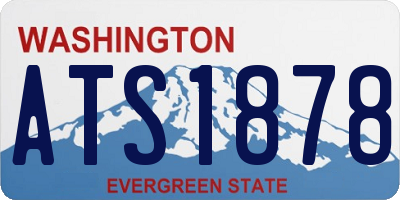 WA license plate ATS1878